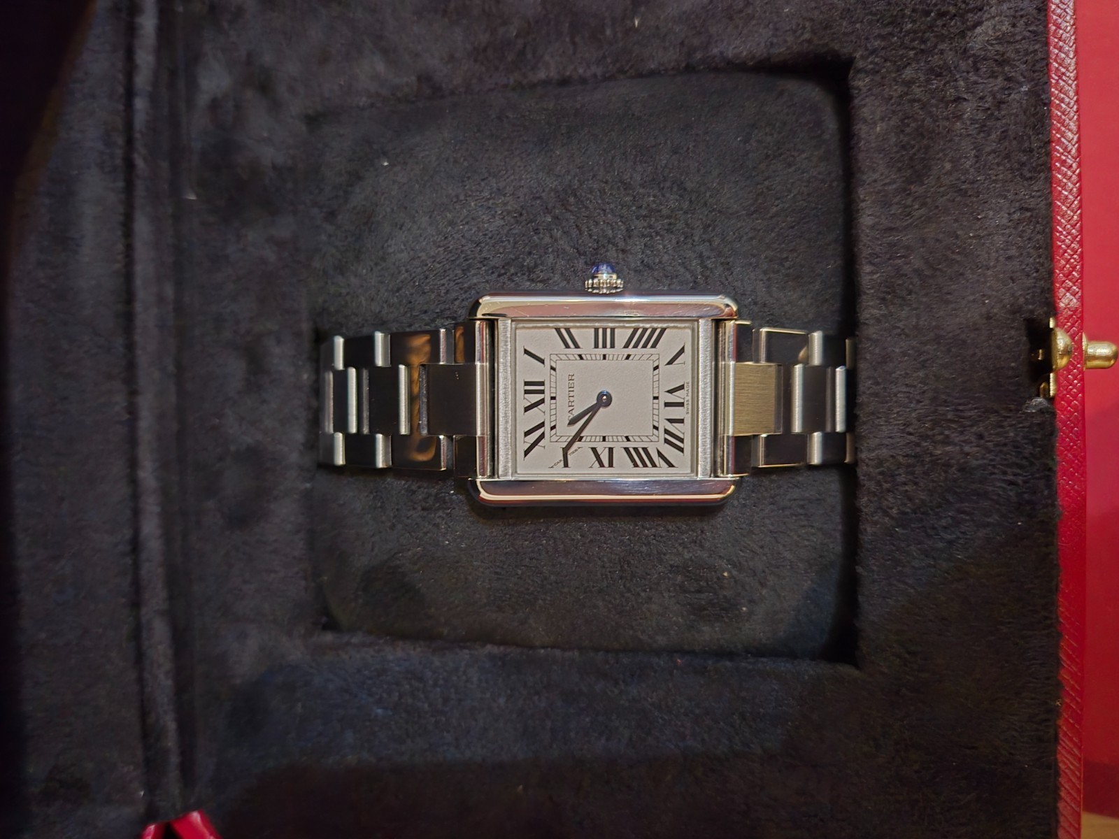 cartier tank solo full set box and papers womens watch - Image 1