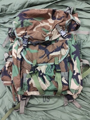 US Military CFP 90 Backpack Rucksack Woodland Camo Combat Patrol Pack Field NOS