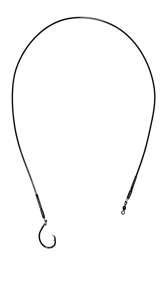 Plataforma de pesca de tiburones de 3' preatada con gancho circular compatible con 10/0 NOAA DRON listo Foto 2 de 4