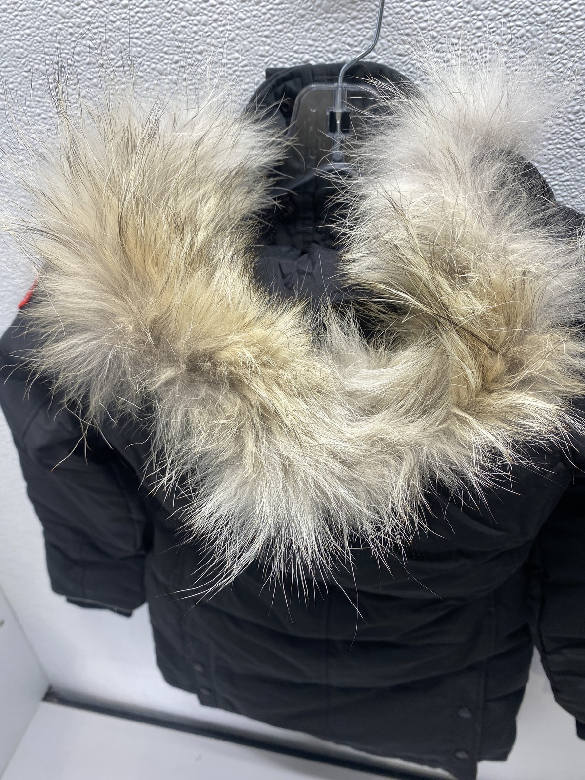 Canada Goose Girls Youth Juniper Real Fur Trim Winter Coat Size M(10-12) Black thumbnail 10
