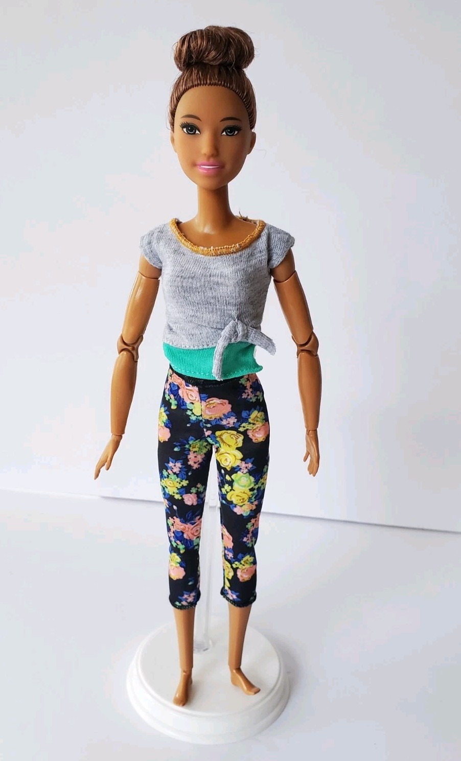 Mattel Barbie Made To Move Yoga Doll In Outfit Teal Top VHTF