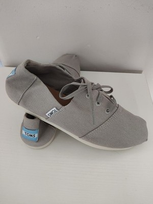 Brandneu Toms Hermosa Schnürschuhe in Nieselregengrau Damengröße UK 6