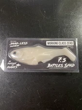 WCZ Working Class Zero Battleshad 7” Swimbait - Bone White