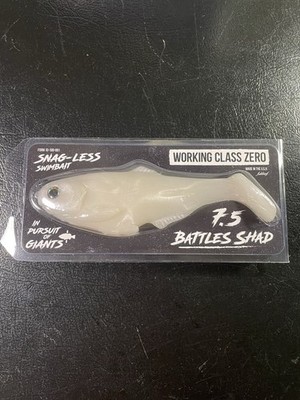 WCZ Working Class Zero Battleshad 7” Swimbait - Bone White | eBay