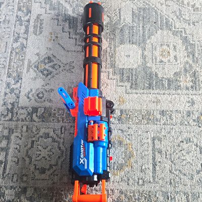 X-Shot Insanity Dart Blaster Foam Dart Gun Blue/Orange 8+ 2021 DG-003743