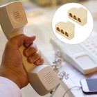  2 PCS Plug in Phone Landline Splitter Y Three Way Rj11 Male to Female Converter