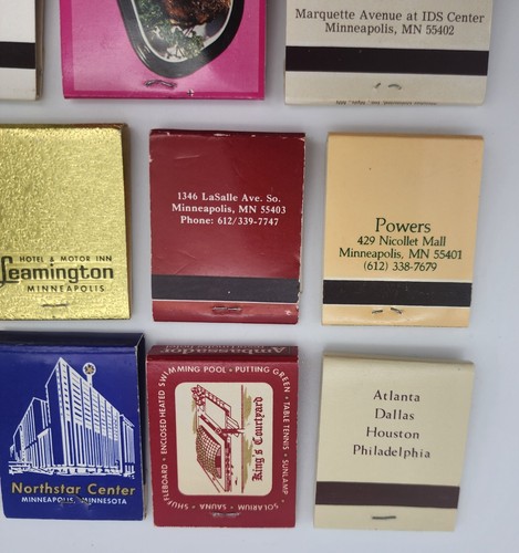 Vintage Matchbooks Minneapolis Minnesota MN Unstruck Full Matches Lot Of 17 A - Picture 10 of 15