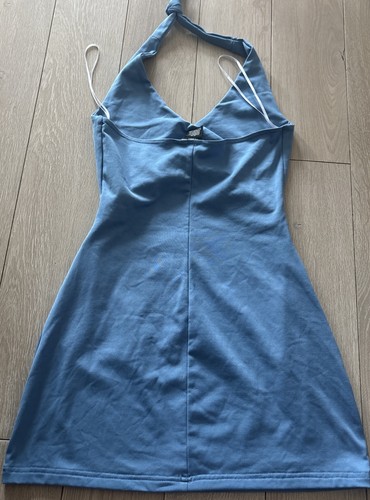 VTG 90s GUESS Bodycon Short Mini Dress Size Small Blue Sexy Clueless Club Night - Picture 6 of 6