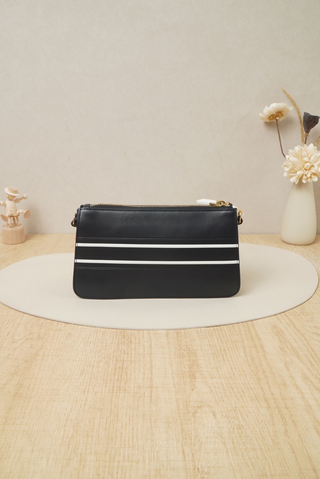 Dior Shoulder Bag Blue Calfskin/Strap Dustbag thumbnail 3