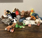 Ty Beanie Babies LOT of 20 in photo ~ Vintage Stuffed Animals w TAGS 1990s Plush
