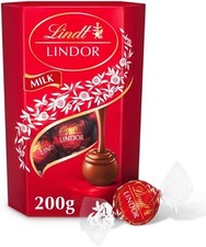 Image of Lindt Lindor Milk Chocolate Truffles – 200g Box (Approx. 16 Balls) – Smooth