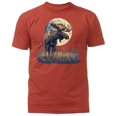 Majestic Moose Moonlight Wilderness Wildlife Nature Outdoor T-shirt