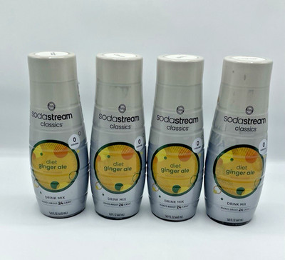 SodaStream Diet Ginger Ale 440ml 4-Pack - NEW  - EXP 11/2026 - Sugar-Free