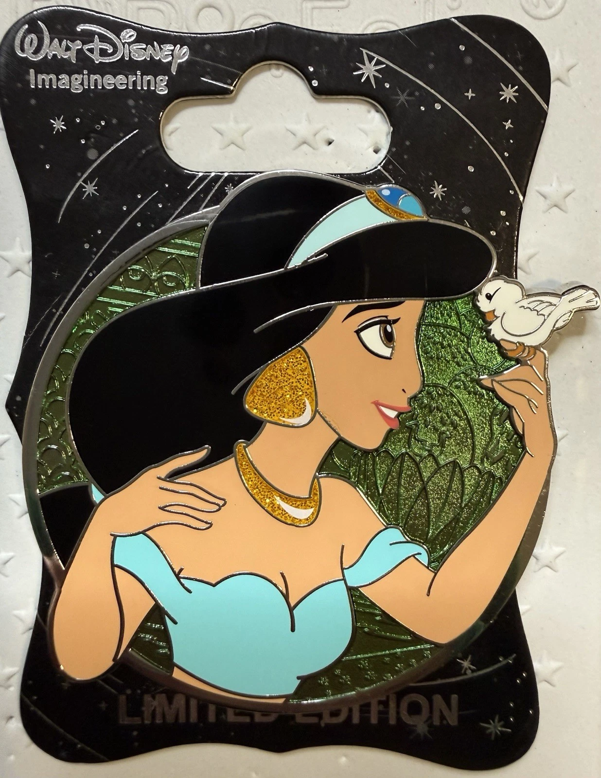 Disney WDI Heroine Profile Pin Princess Jasmine Aladdin LE 250