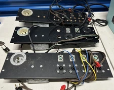 Custom Made Power/Speaker Distribution Panels Lot of 3 with AC Cables