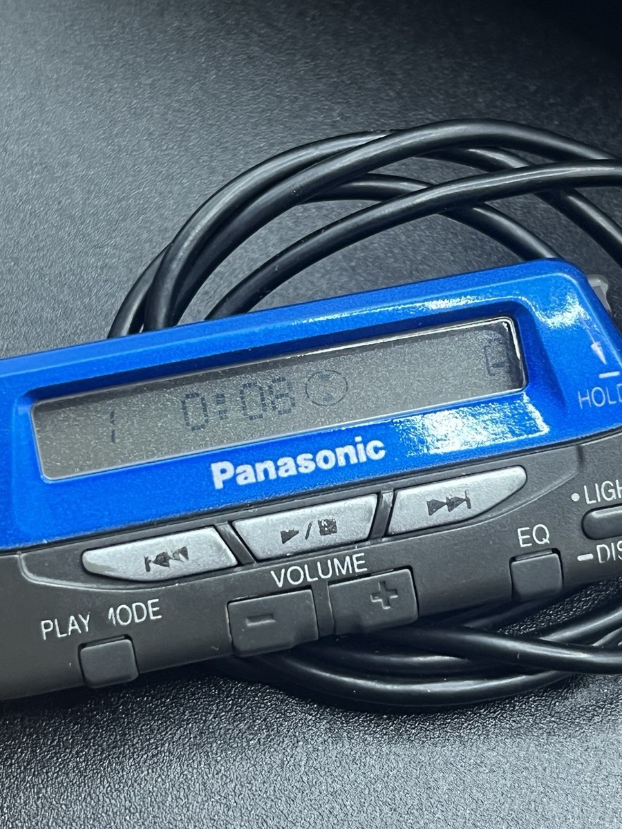 Panasonic SJ-MJ77-A Boxed MiniDisc Walkman Player Blue - Working