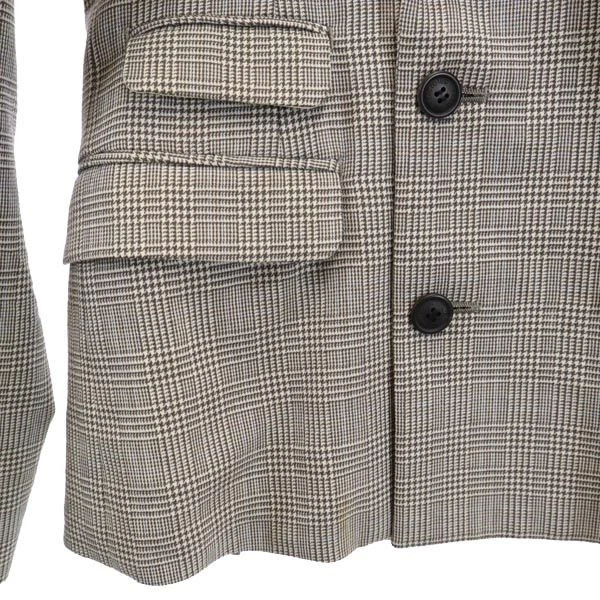 Used FACTOTUM Made in Japan wool Glen Check Pattern tailored jacket Men's - product detail image 5