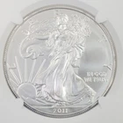 2011-S US Uncirculated Silver Eagle-1 oz .999 Fine Silver-NGC MS69