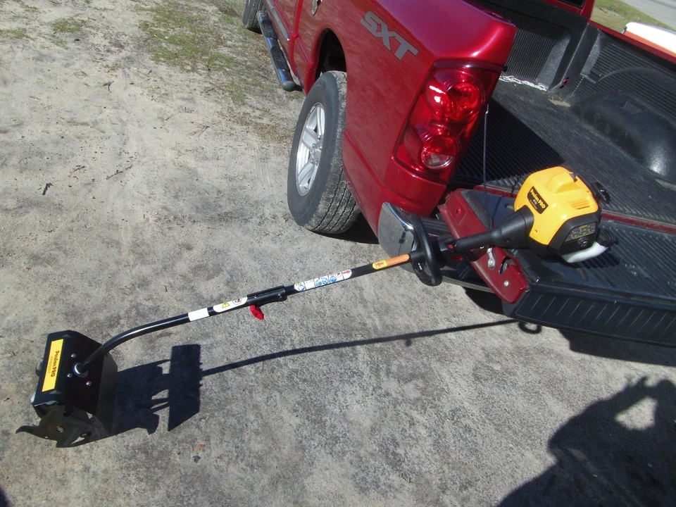 Cultivador cultivador Husqvarna Poulan Pro 28cc dientes de 8" FÁCIL DE MANEJAR TRABAJOS DIFÍCILES Foto 2 de 3