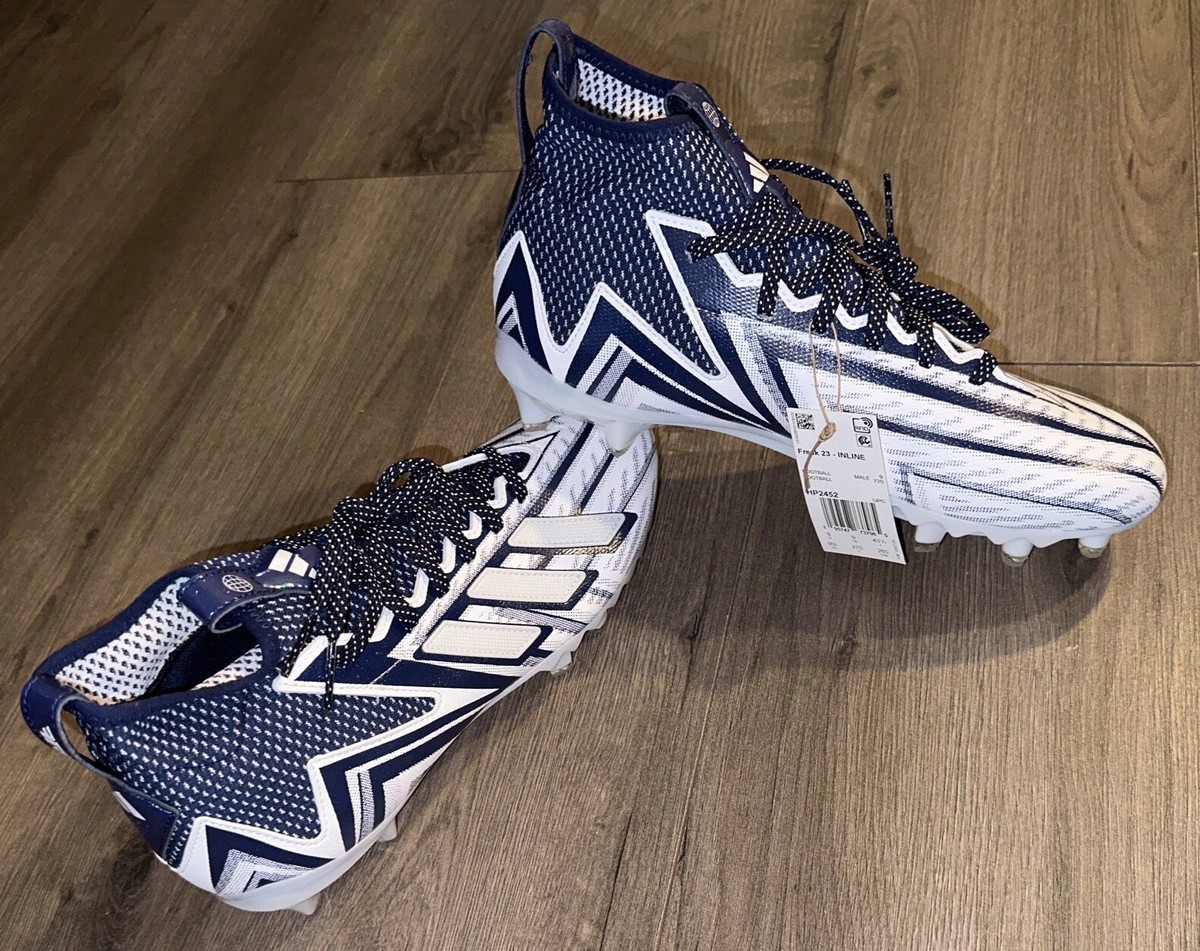 New Adidas Freak 23 Inline Football Cleats Mens 9.5 Navy Blue