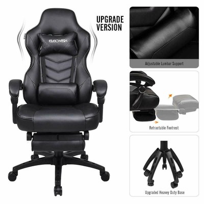 Video Gaming Chair Racing Style Leather Office Recliner Computer