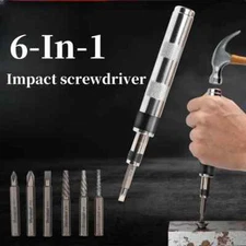 6in1 1/4 inch Impact Screwdriver Impact Drive Rusted Stuck Broken Fasteners Set 