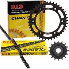 Kettensatz X-Ringkette DID 520VX3 für KTM Duke 690 Supermoto 690 LC4 2007-2019