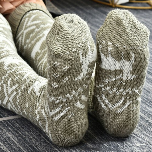 Women Christmas Xmas Thigh High Long Stocking Knit Over Knee Socks Winter Warmer - Picture 10 of 12