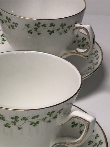 22 Pc Royal Tara SHAMROCK Fine Bone China Tea Cup Saucer Galway Ireland - Bild 11 von 19