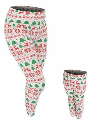 matching christmas leggings for mom and daughter