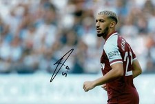 Said Benrahma SIGNED 12X8 Photo West Ham United F.C. Genuine AFTAL COA (1561)
