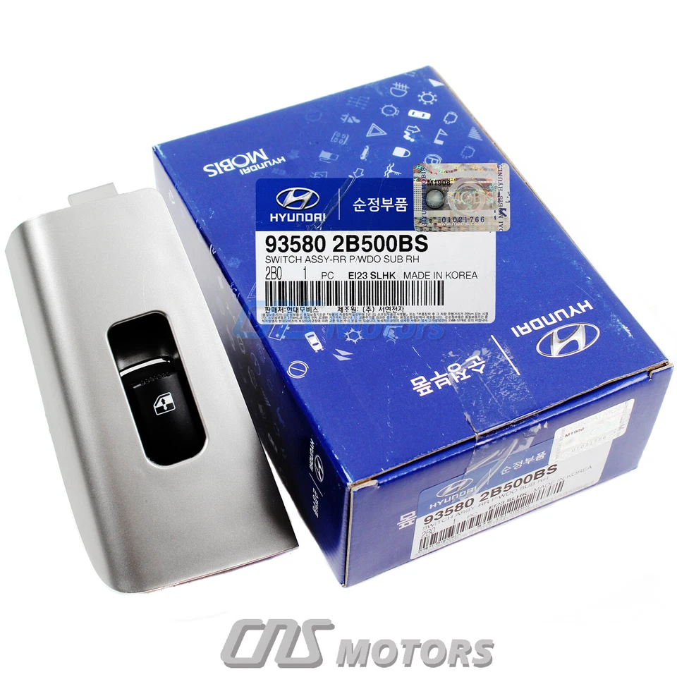 ⭐GENUINE⭐ Rear Power Window Switch RIGHT for 10-12 Hyundai Santa Fe 935802B500BS Foto 3 de 4