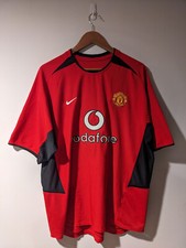 Manchester United Nike Vodafone Football Soccer Red X-Large Jersey