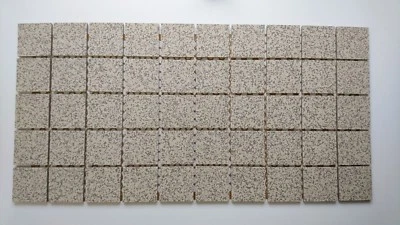 Mosaikfliesen Steinzeug Salz und Pfeffer - Matte=25x52 cm - Fliese=5x5 cm - M65