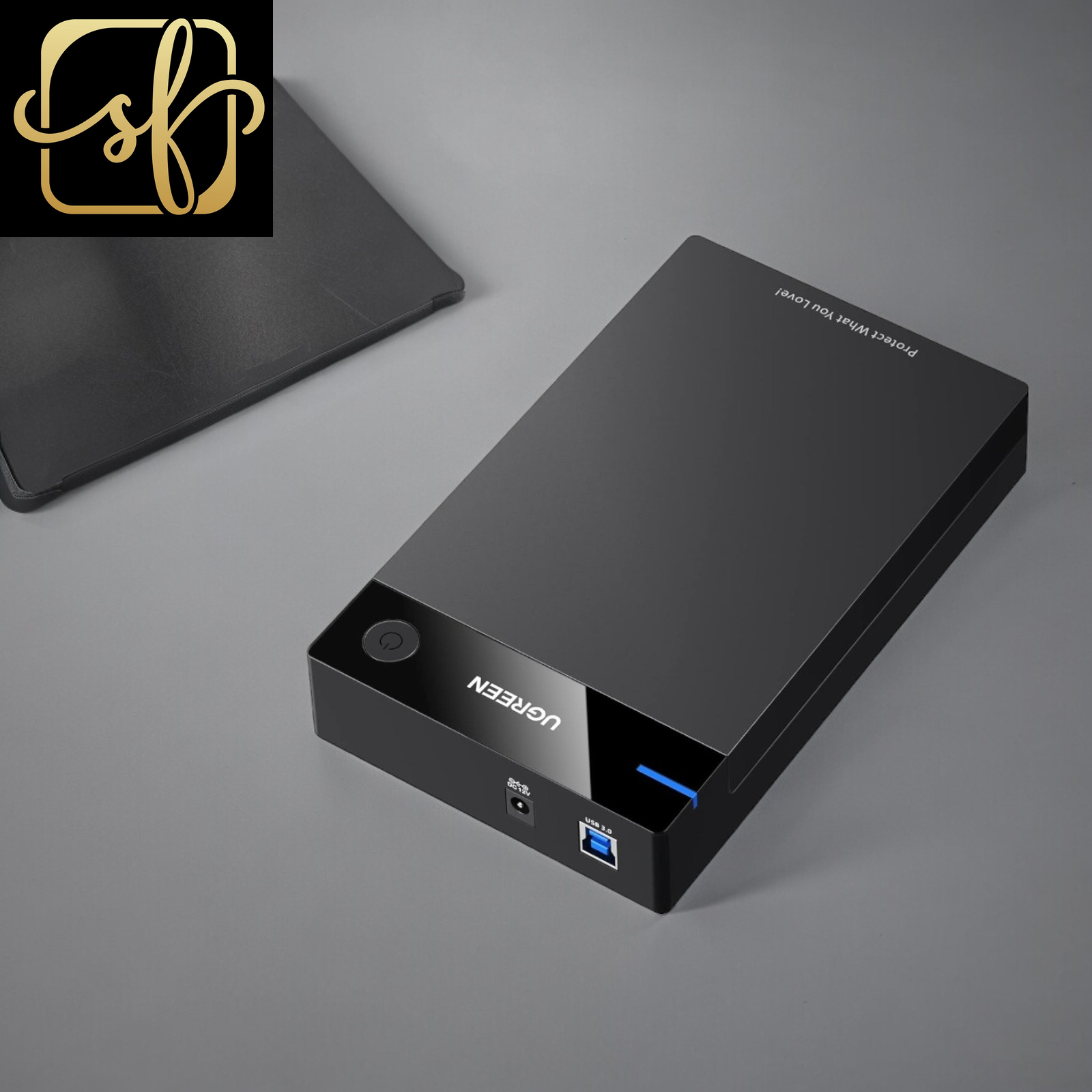External Hard Drive Enclosure for 3.5 2.5 Inch SATA SSD HDD USB 3.0 to SATA III-image