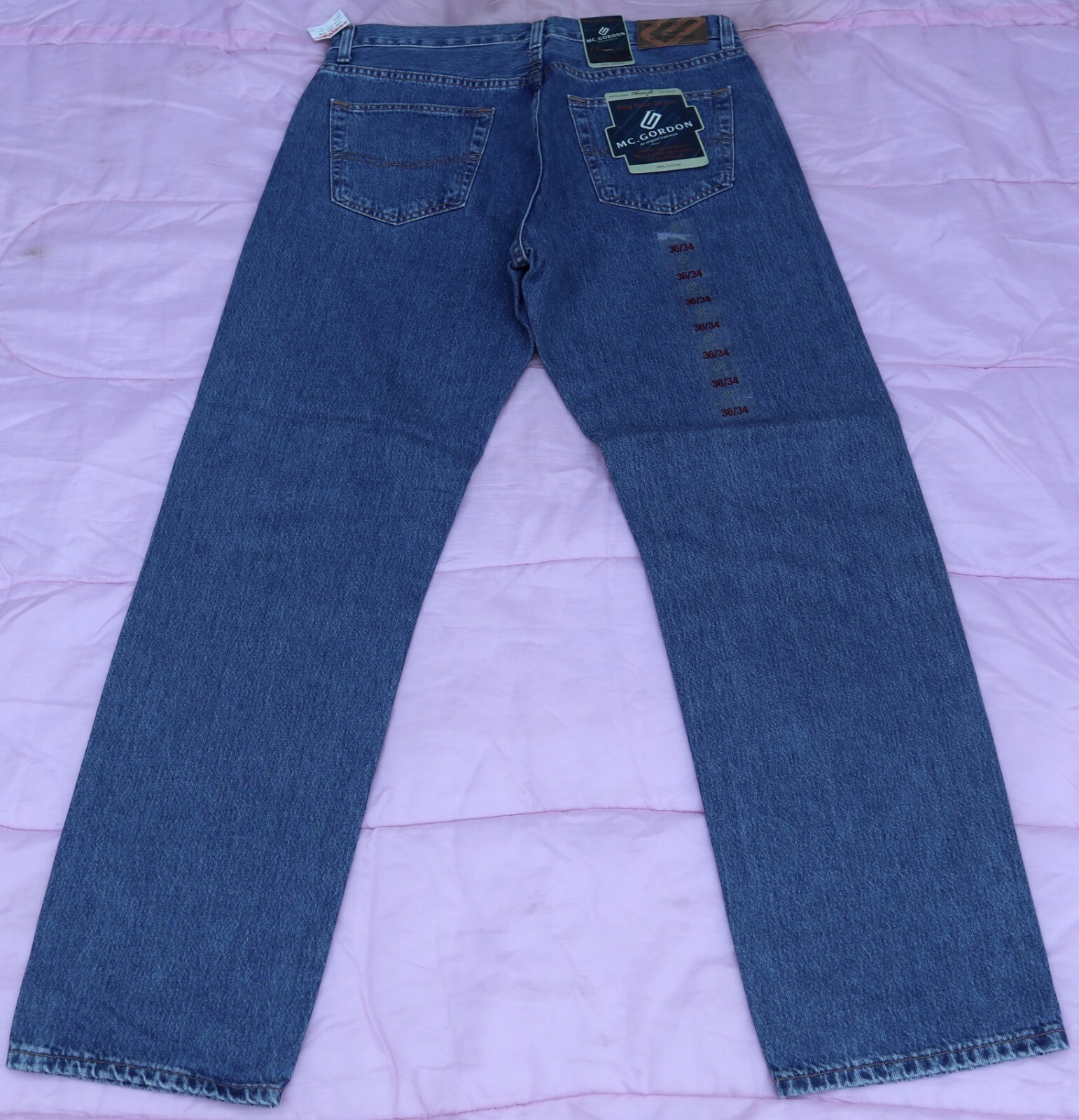 MC. GORDON RING SPUN DENIM Jean Pants for Men W36 X L34. TAG NO. 973i image 4