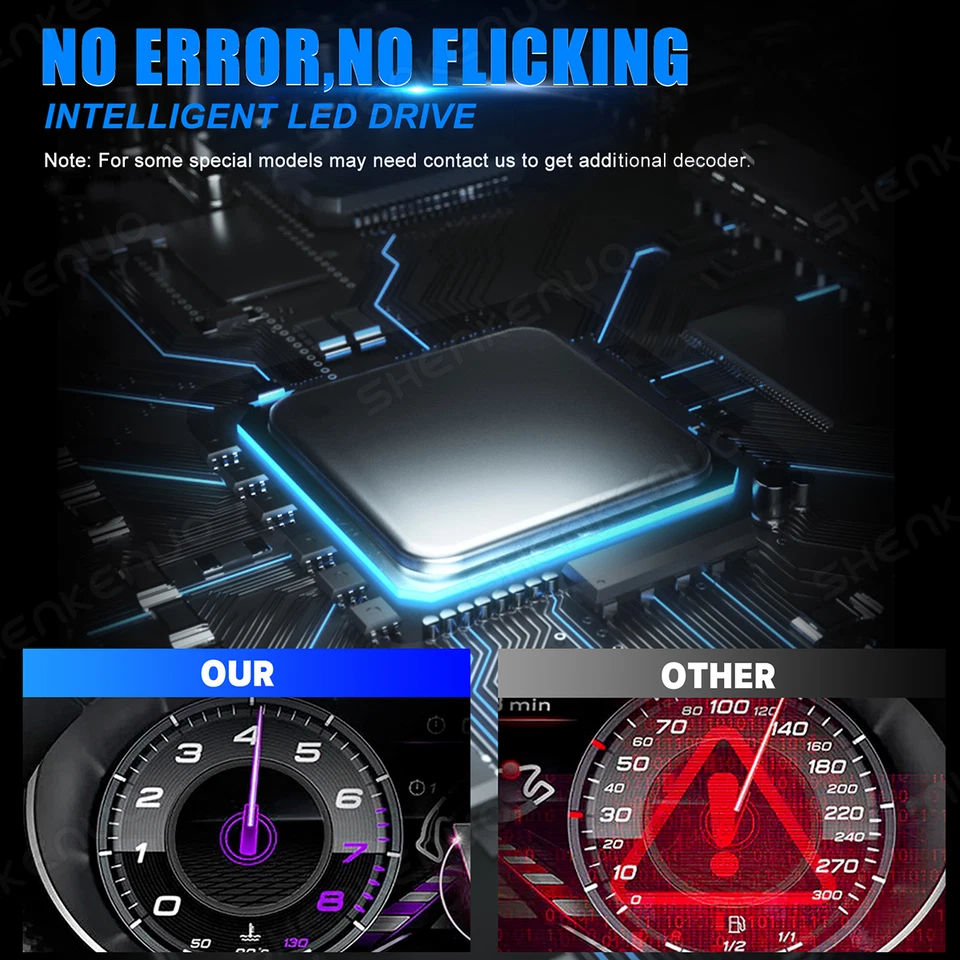 For Ram 1500 2500 3500 4500 5500 2011-2018 LED Headlight Bulb Hi Lo Fog Light Z8 - Image 4 of 4