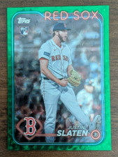 JUSTIN SLATEN RC 2024 Topps Update Green Foil US178 #/499 BOSTON RED SOX