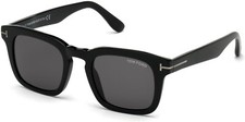 Tom Ford Dax TF751-N 01A Black Square Sunglasses Frame 50-22-145 sd 
