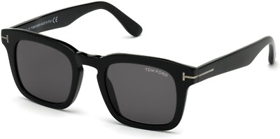 最終値下げ‼️Tom Ford TF751-N 01A サングラス Tom Ford Dax TF751-N 01A Black Square Sunglasses Frame 50-22