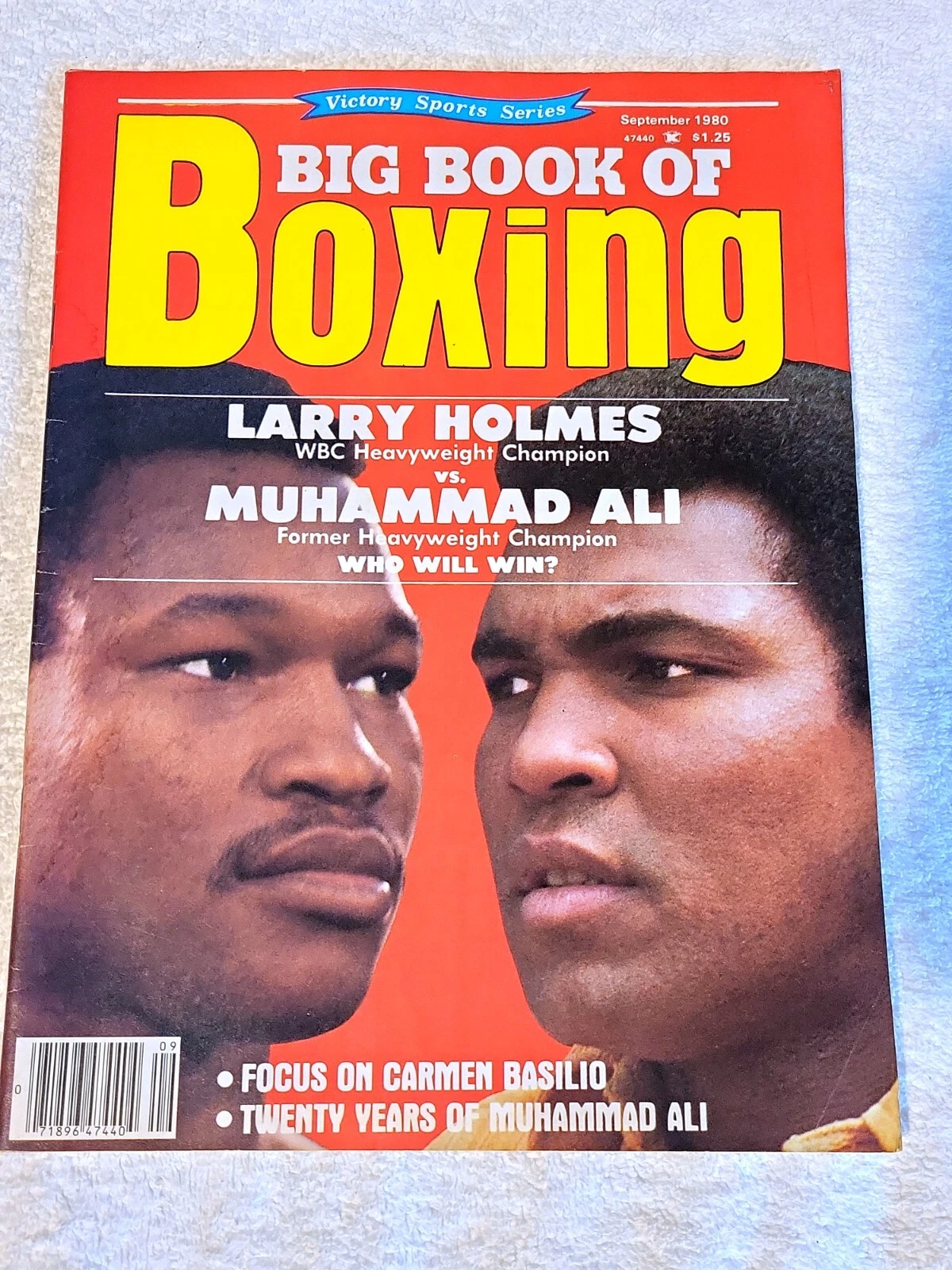 Big Book of Boxing September 1980 Ali vs. Holmes Cover Newsstand Ed. FINE - 画像1/5