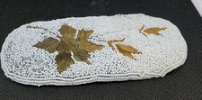 Vintage BONNIE'S Hand Beaded / Embroidery Eyeglass Case Maple Leaf Hong Kong