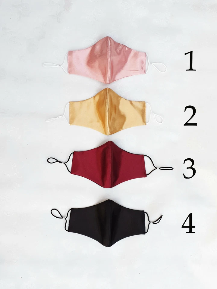 Washable Reusable Face Mask, Silk Satin Face Mask, High Quality Dust Mask,U.K. - Image 2 of 4