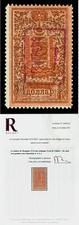 MONGOLIA 1926 "POSTAGE" 1$ brown - purple overprint Mi# 14a (Yv#14) MH w/cert RR