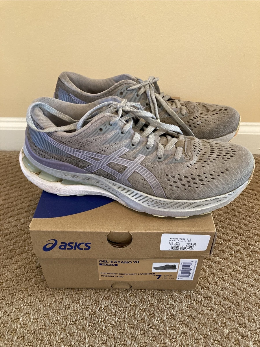 ASICS Womens Gel-Kayano 28 Piedmont Grey Soft Running Shoes Sz 7 W/Box | eBay