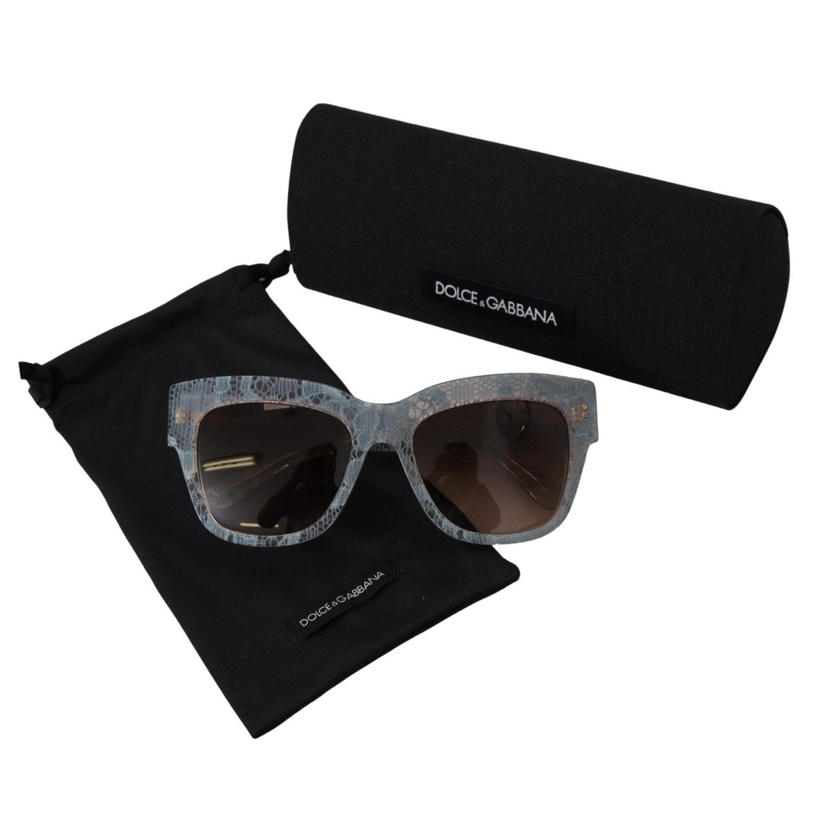 Dolce & Gabbana Black Floral Acetate Rectangle Shades DG4231F Sunglasses Authentic Dolce & Gabbana Floral Hydrangea | Mercari main image 3