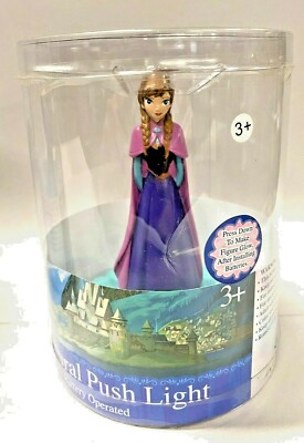 Figural Push Light Night Light Tabletop - NEW in Package - Disney Frozen Anna