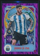 Rodrigo De Paul Argentina 2023 Topps Fileteado Champions Purple Tango /15 #14