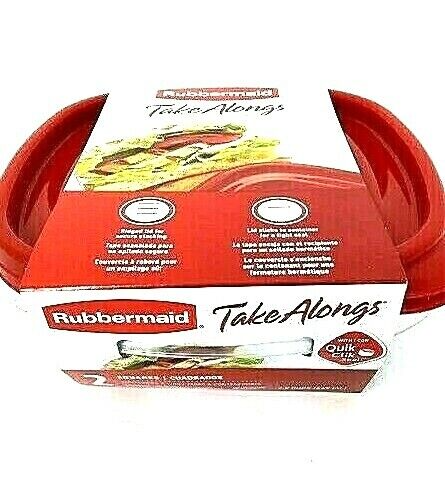 Rubbermaid Take Alongs Food Storage Square Shape 2.9 Cups 669 ML.Set Of 2 NEW
