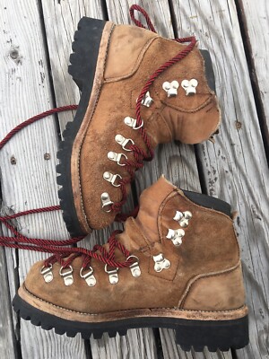 VTG DEXTER Suede Leather Hiking Boots Mountaineering Made In USA